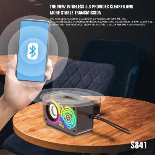 Lenyes Wireless RGB Speaker 10W in Oman – Powerful Sound with Vibrant Lighting - Image 3