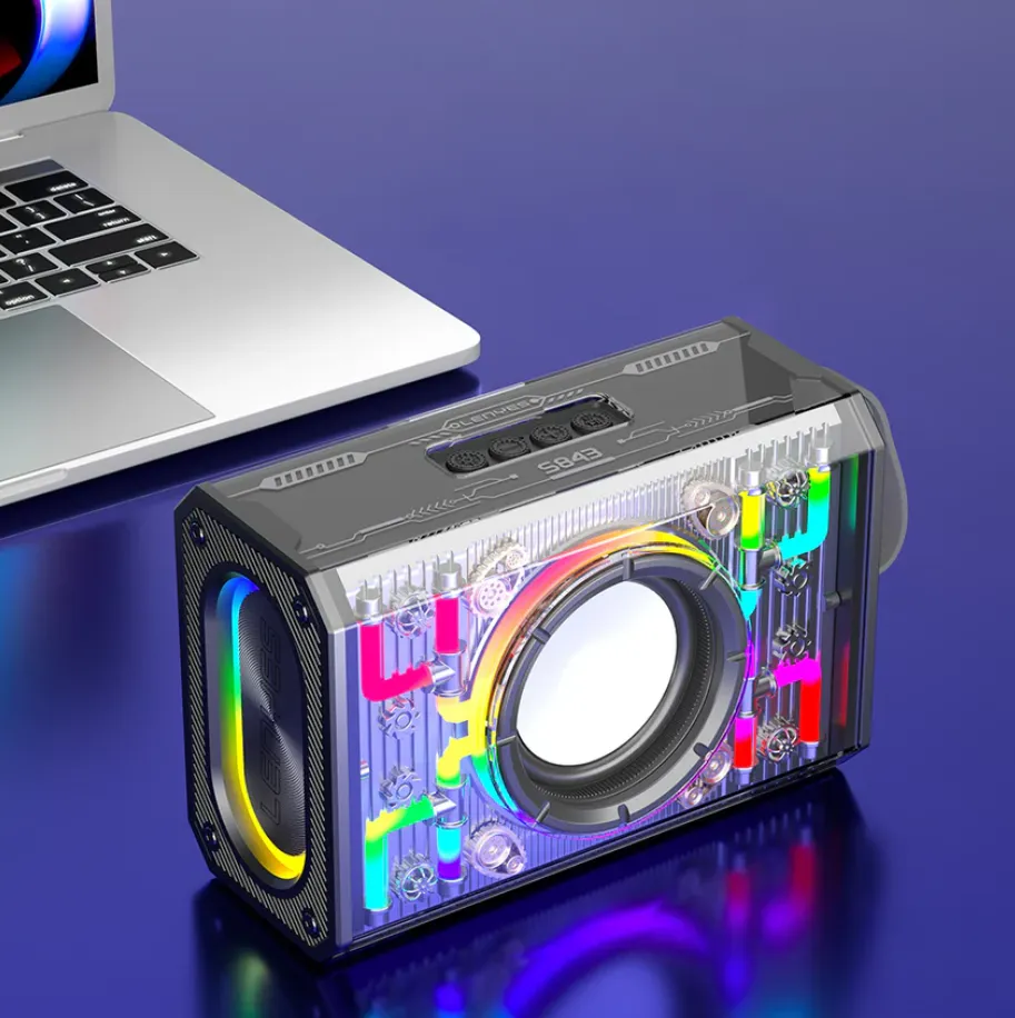 Lenyes Wireless RGB Speaker 20W in Oman – Powerful Stereo Sound & Dynamic Lights - Image 2