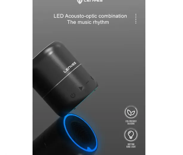 Lenyes Wireless Speaker 12W in Oman – Portable Stereo Sound for Everyday Entertainment - Image 3