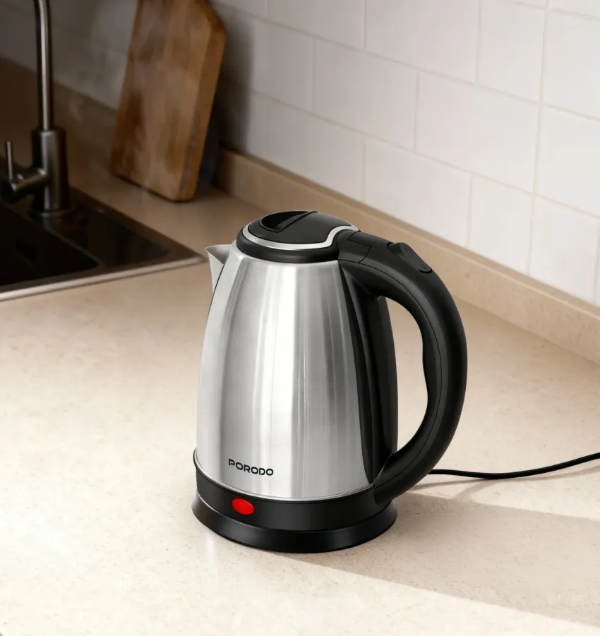 PORODO PYRO ELECTRIC STAINLESS STEEL KETTLE in Oman – Fast Boiling Durable Performance - Image 4