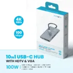 Pawa 10 in 1 USB Hub with 4K HDTV & VGA in Oman – Ultimate Connectivity Solution - Image 4