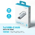 Pawa 7 in 1 USB C Hub with HDMI in Oman – Ultimate Multiport Adapter - Image 4