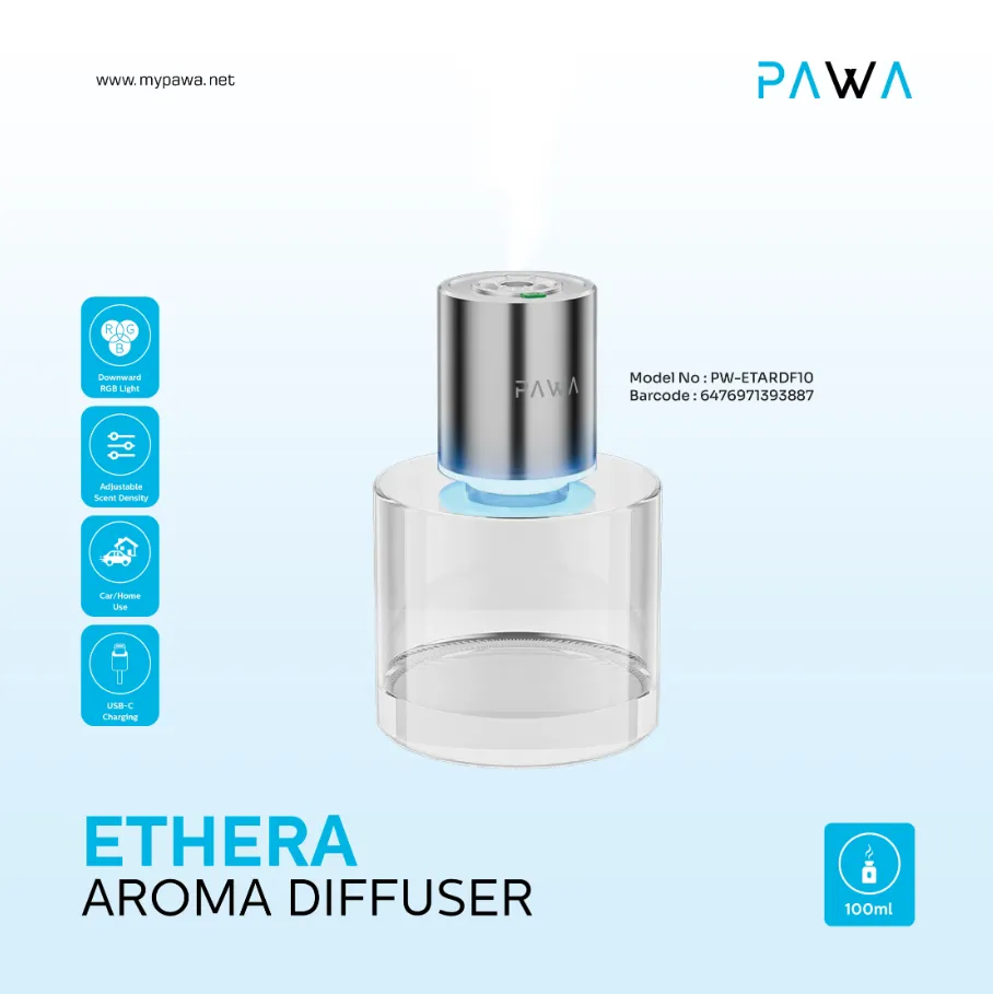 Pawa Ethera Aroma Diffuser 100ml in Oman – Relaxing Fragrance & Mist - Image 2