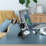 Pawa Foldable 3in1 Wireless Charger in Oman – Fast Charging for Multiple Devices - Image 3