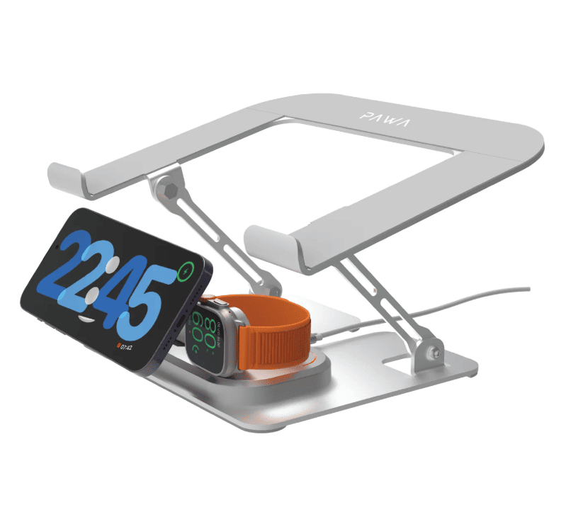 Pawa Laptop Stand 3in1 Charging Station in Oman 1 Pawa Laptop Stand 3in1 Charging Station in Oman – Ergonomic Workspace Solution - Image 1