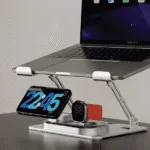 Pawa Laptop Stand 3in1 Charging Station in Oman – Ergonomic Workspace Solution - Image 3