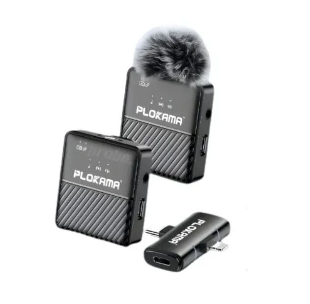 Plokama Remote Lavalier Microphone & Handheld Stick in Oman – Professional Content Creation Kit - Image 4