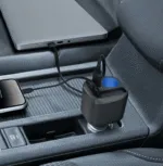 Porodo Apolo Multi Port Car Charger Built In USB C Cable PD R34 in Oman – Fast Multi-Device Charging - Image 4