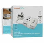 Porodo Blue Volga Multi-Port Universal AC Socket USB-A & USB-C in Oman – Fast Multi-Device Charging - Image 5