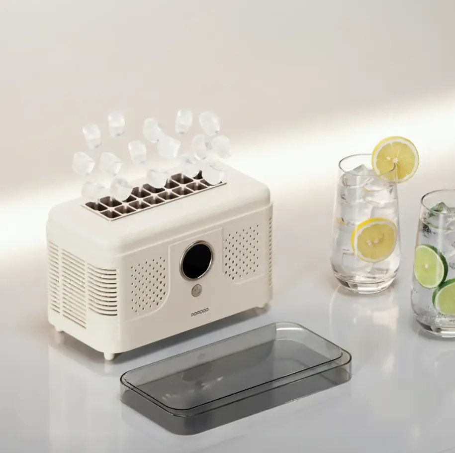 Porodo Lifestyle FROSTIQ Portable Ice Cube Maker in Oman – Fast Ice Anytime - Image 3