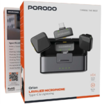Porodo Orion Lavalier Microphone Type C & Lightning in Oman – Crystal Clear Audio - Image 4