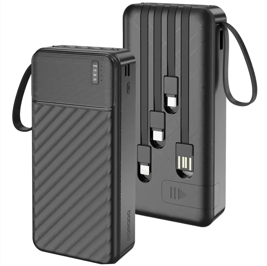 Porodo Piano 20000mAh Power Bank + Cables in Oman Porodo Piano 20000mAh Power Bank + Cables in Oman – Fast Charging Convenience - Image 1