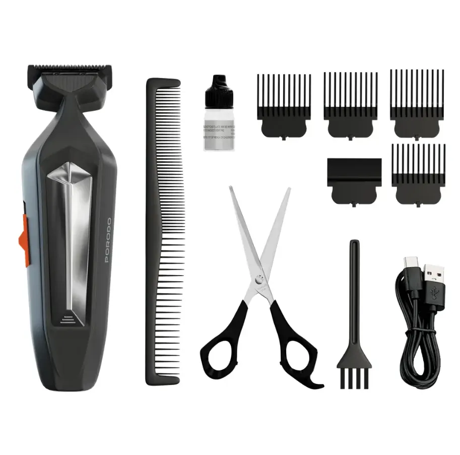 Porodo Raze Rechargeable Trimmer Cord and Cordless Use in Oman – Precision Grooming - Image 2