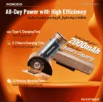 Porodo Sharp Cordless Electric Scissors in Oman – Precision Cutting Made Effortless - Image 5