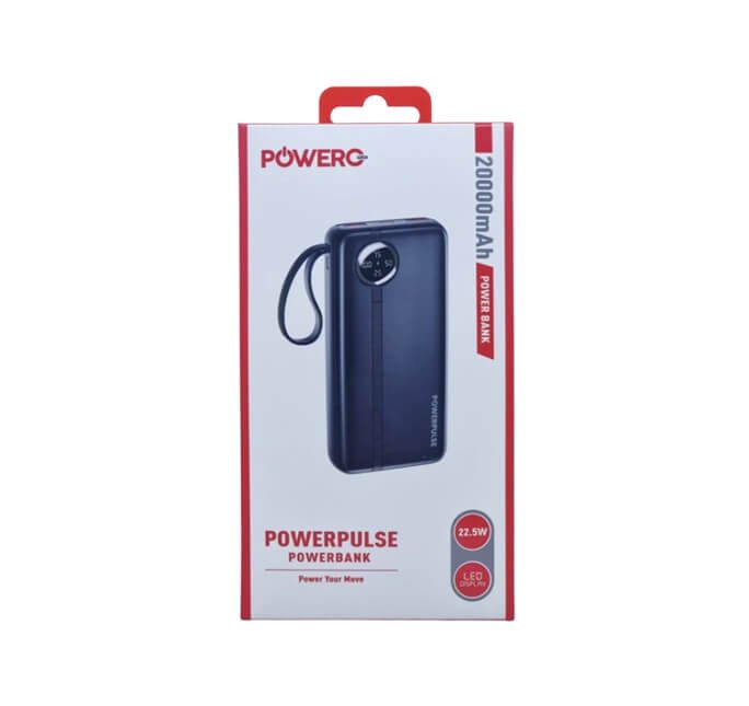 Powero+ Pulse 20000mAh 22.5W Powerbank in Oman Powero+ Pulse 20000mAh 22.5W Powerbank in Oman