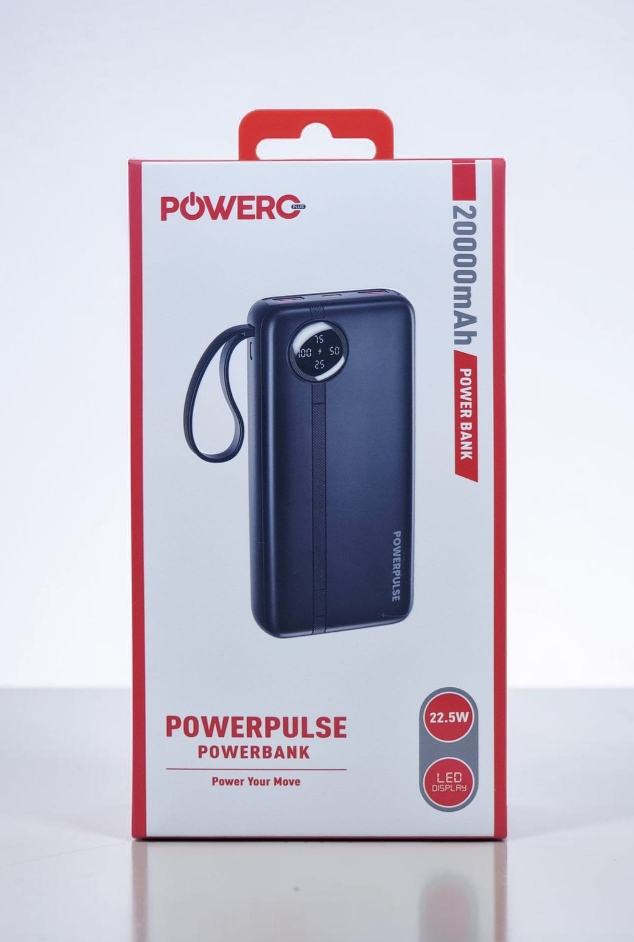 Powero+ Pulse 20000mAh 22.5W Powerbank in Oman Powero+ Pulse 20000mAh 22.5W Powerbank in Oman – Fast Charging Power Backup - Image 1