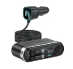 Powerology Currenex 60W Multiport Car Charger in Oman – Fast Multi-Device Charging