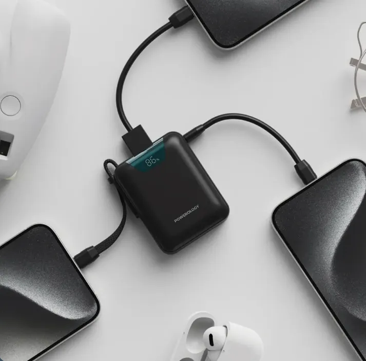Powerology York 10000mAh Power Bank in Oman – Compact Fast Charging Backup - Image 2