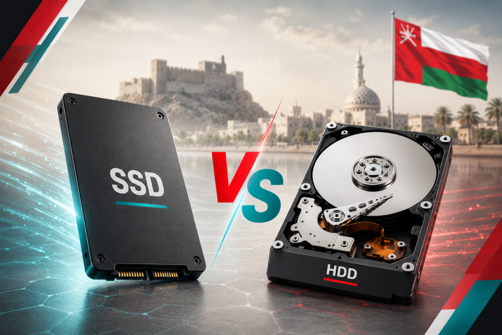 SSD vs HDD storage comparison in Oman by Sky Gadgets