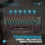 Pawa Vanguard Gaming Series Professional Mechanical Wired Keyboard in Oman – Precision Gaming Performance - Image 4