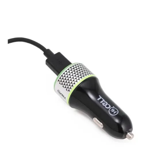 HiCell 24W Dual USB Port Car Charger + All in One Cable in Oman – Fast Charging Solution - Image 2