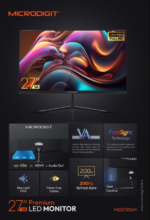 Microdigit Raider 27 inch curved gaming monitor in Oman at Sky Gadgets