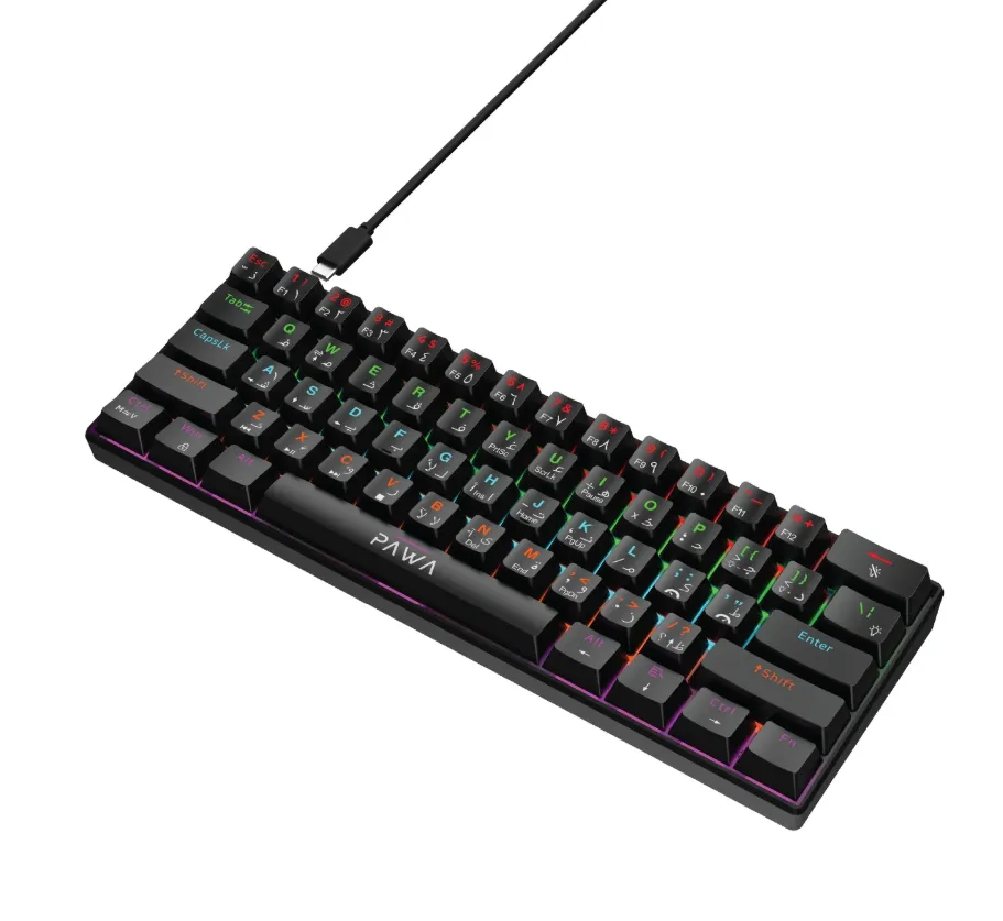 Pawa Vanguard Gaming Series Professional Mechanical Wired Keyboard in Oman – Precision Gaming Performance - Image 2