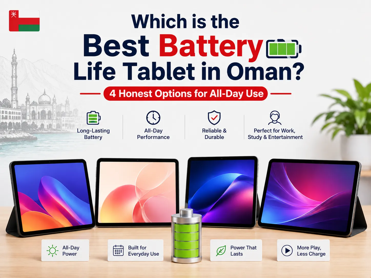 Best battery life tablets in Oman 4 honest options by Sky Gadgets