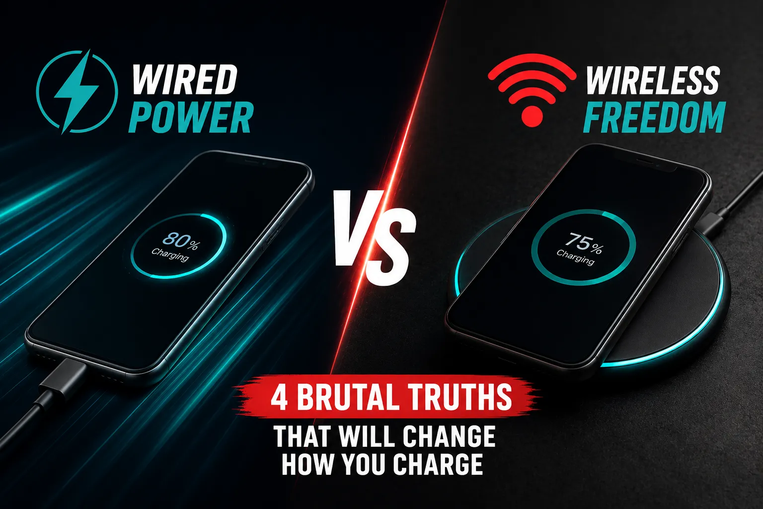 Wired vs wireless charging in Oman comparison by Sky Gadgets