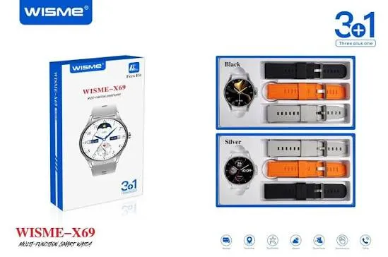 Wisme Smart Watch + 3 Bands in Oman – Stylish Fitness & Smart Connectivity - Image 2