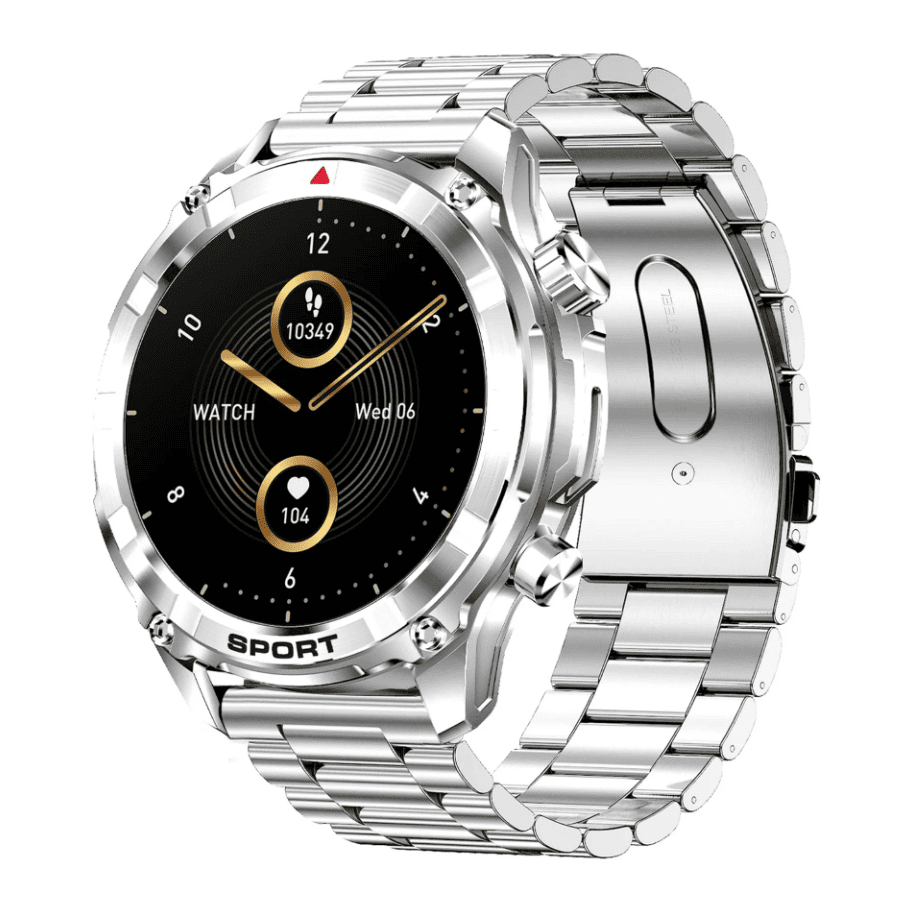 Xcell Smartwatch Elite 6 Silver Strip in Oman Xcell Smartwatch Elite 6 Silver Strip in Oman – Premium Style & Smart Fitness - Image 1