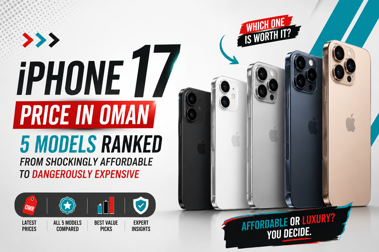 iPhone 17 price in Oman 5 models ranked by Sky Gadgets