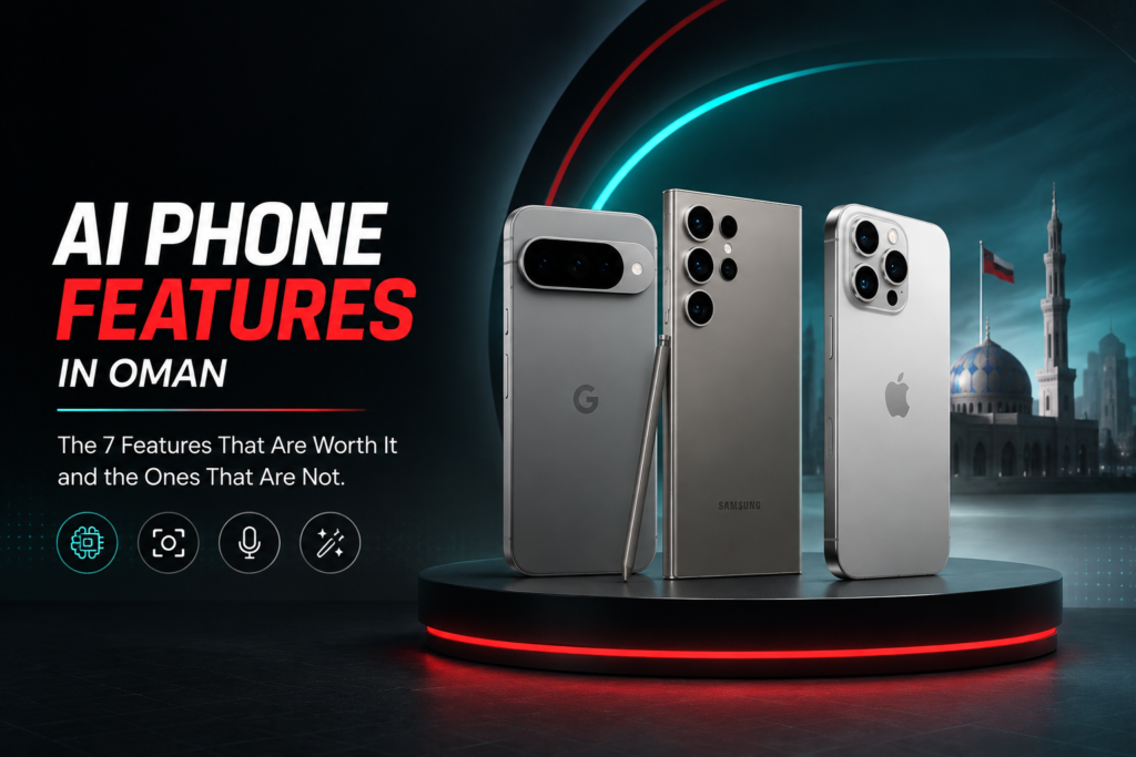 AI phone features in Oman Google Pixel Samsung Galaxy iPhone comparison by Sky Gadgets