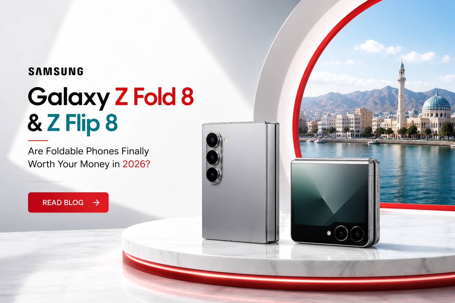 Samsung Galaxy Z Fold 8 price in Oman blog featured image by Sky Gadgets