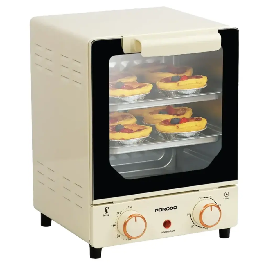 Porodo Temp Glass Mini Oven in Oman – 15L, 750W | Sky Gadgets Porodo Temp Glass Mini Oven in Oman at Sky Gadgets