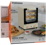 Porodo Lifestyle Vertical Design Temp Glass Mini Oven in Oman – Compact Smart Cooking - Image 4