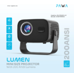 PAWA Lumen Mini Size Projector compact size in hand
