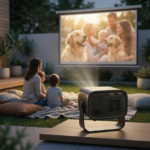 PAWA Lumen Mini Size Projector wireless screen mirroring from phone