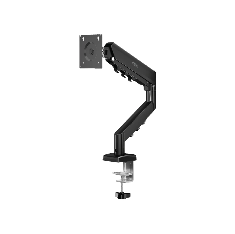 PAWA Single Gas Spring Computer Arm in Oman – 360° Rotation | Sky Gadgets PAWA Single Gas Spring Computer Monitor Arm in Oman at Sky Gadgets