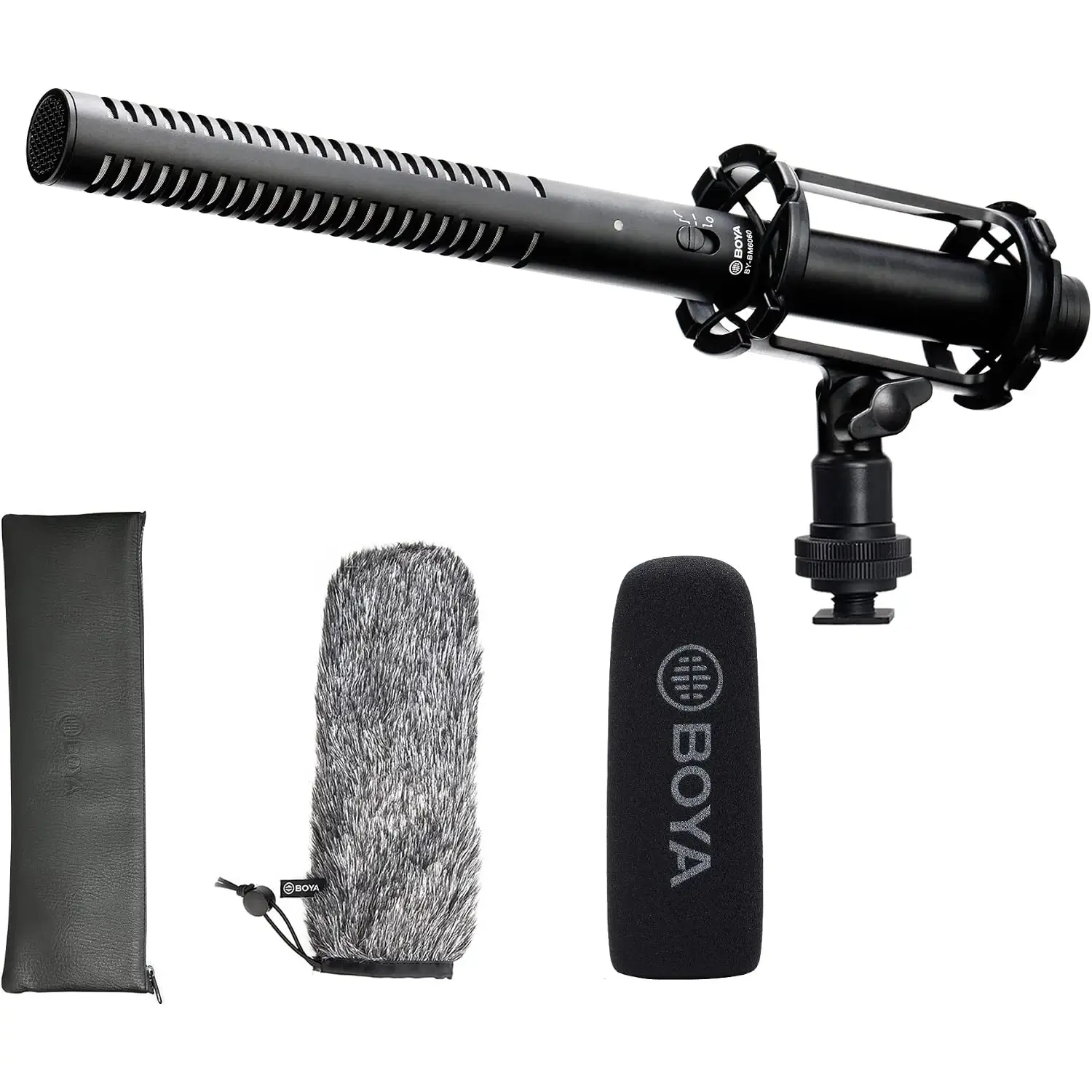 Boya Microphone By-BM6060 in Oman BOYA BY-BM6060 shotgun microphone kit in Oman at Sky Gadgets