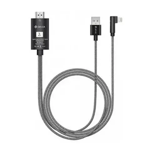 Devia 2K HDMI Lightning Cable D06 in Oman Devia Lightning to HDMI cable in Oman at Sky Gadgets
