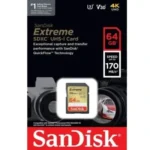 Extreme Camera Card Sandisk 64 GB 170 Speed SDSDXV2 -064GB GNCIN in Oman