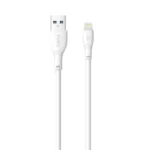 PAWA 2.4A Quick Charging 2M PVC Data Cable Lightning White PW-2PVCATOL-WH in Oman