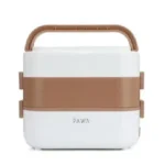 Pawa Delicacy Double Layer Electric Lunch Box 2L DMLELL-WHCF in Oman