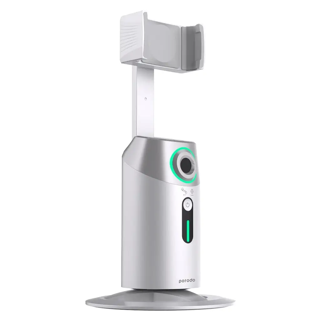 Porodo 360 Rotating AI Tracking Mount + Remote Control PD-GAIFTGR in Oman Porodo 360 Rotating AI Tracking Mount + Remote Control PD-GAIFTGR in Oman