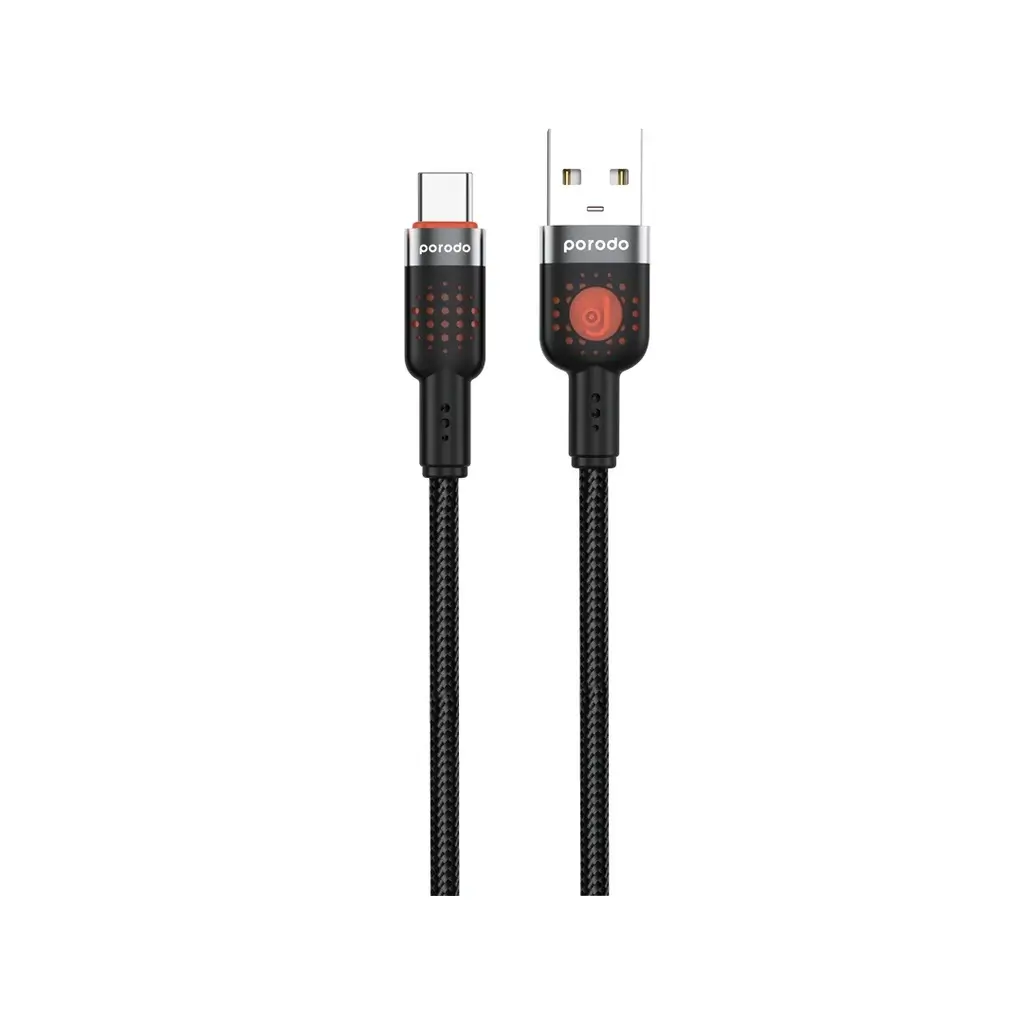 Porodo Aluminum Braided Cable USB A to USB C 1.2M PD-CBL-0012 in Oman Porodo Aluminum Braided Cable USB A to USB C 1.2M PD-CBL-0012 in Oman