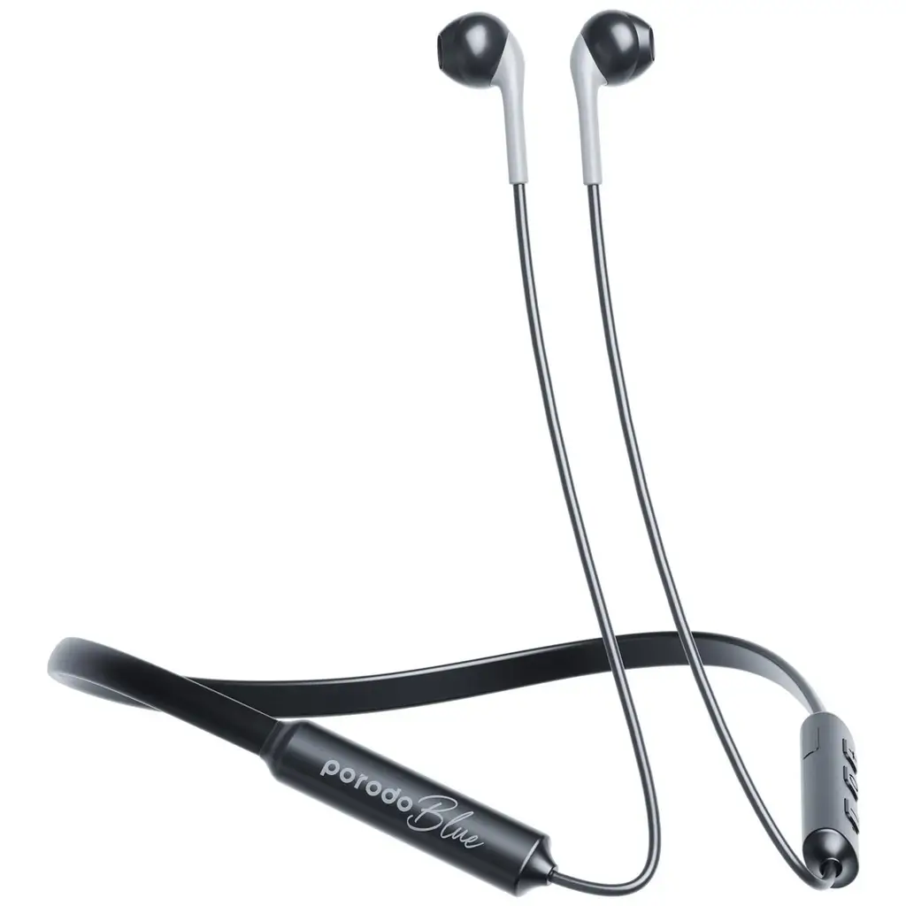 Porodo Blue Enc Neckband Earphone pb-NKBAB in Oman Porodo Blue Enc Neckband Earphone pb-NKBAB in Oman