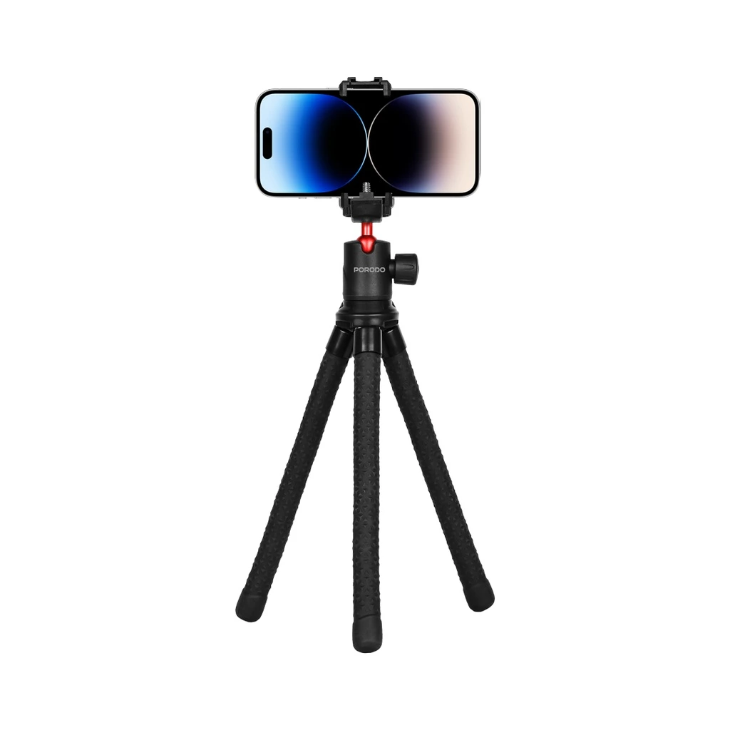 Porodo Flexible Tripod Stand + Ball Head 39cm TRPSPH in Oman Porodo Flexible Tripod Stand + Ball Head 39cm TRPSPH in Oman