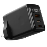 Porodo Gan 100w Multi Port Wall Charger Type C to Type C cable -PDFWCH073CBK in Oman