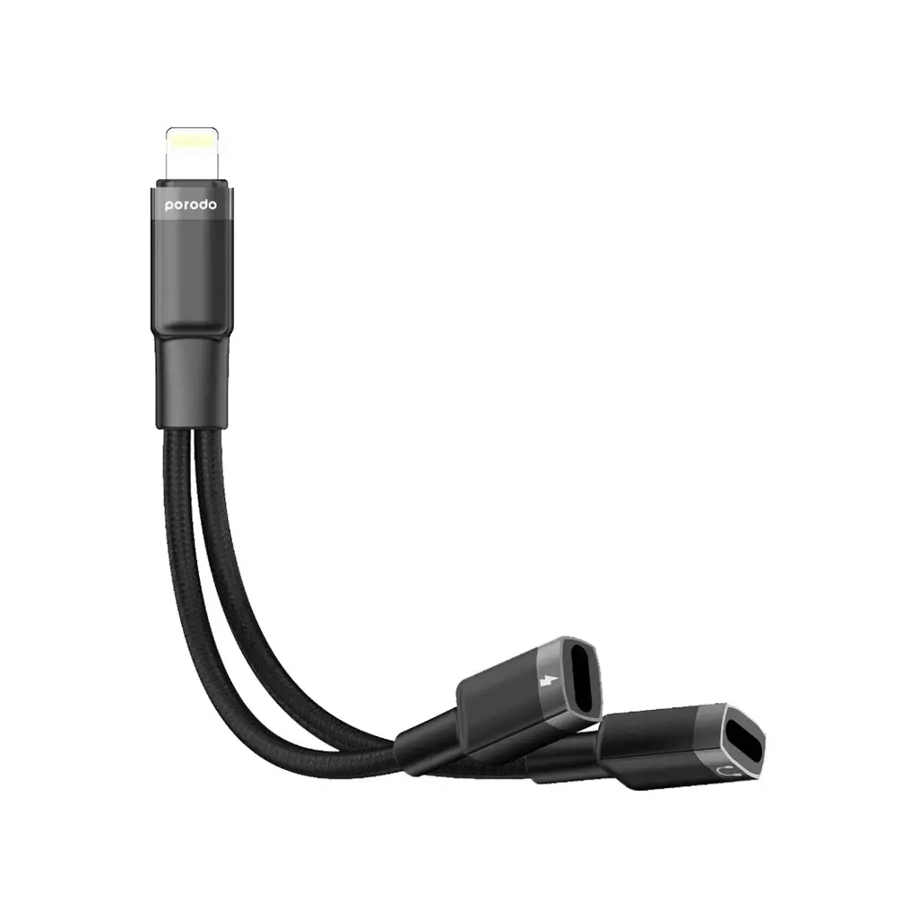 Porodo Lightning Connector Audio & Charge Adapter LLJHCA in Oman Porodo Lightning Connector Audio & Charge Adapter LLJHCA in Oman